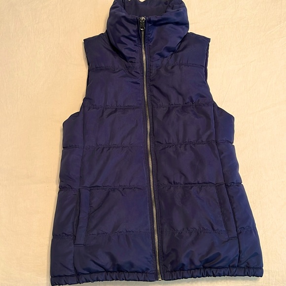Navy puffer vest jacket - Picture 1 of 6
